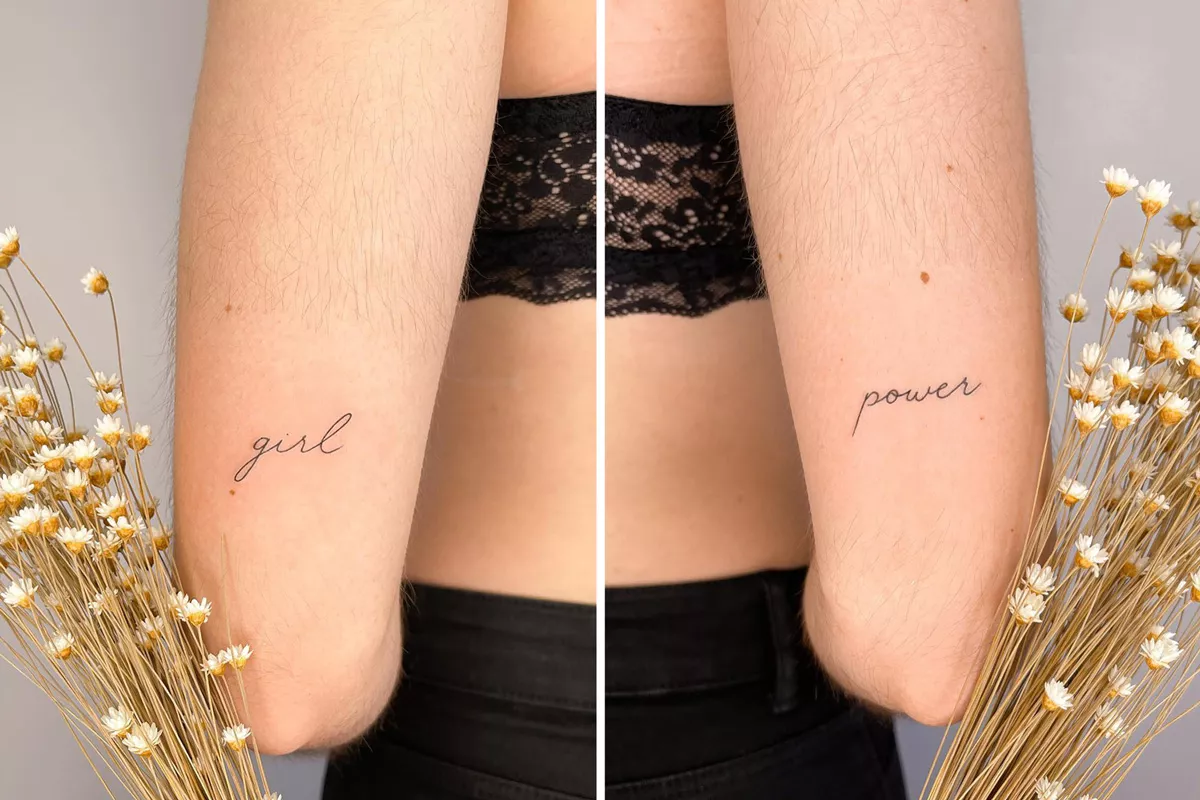girl power tattoo