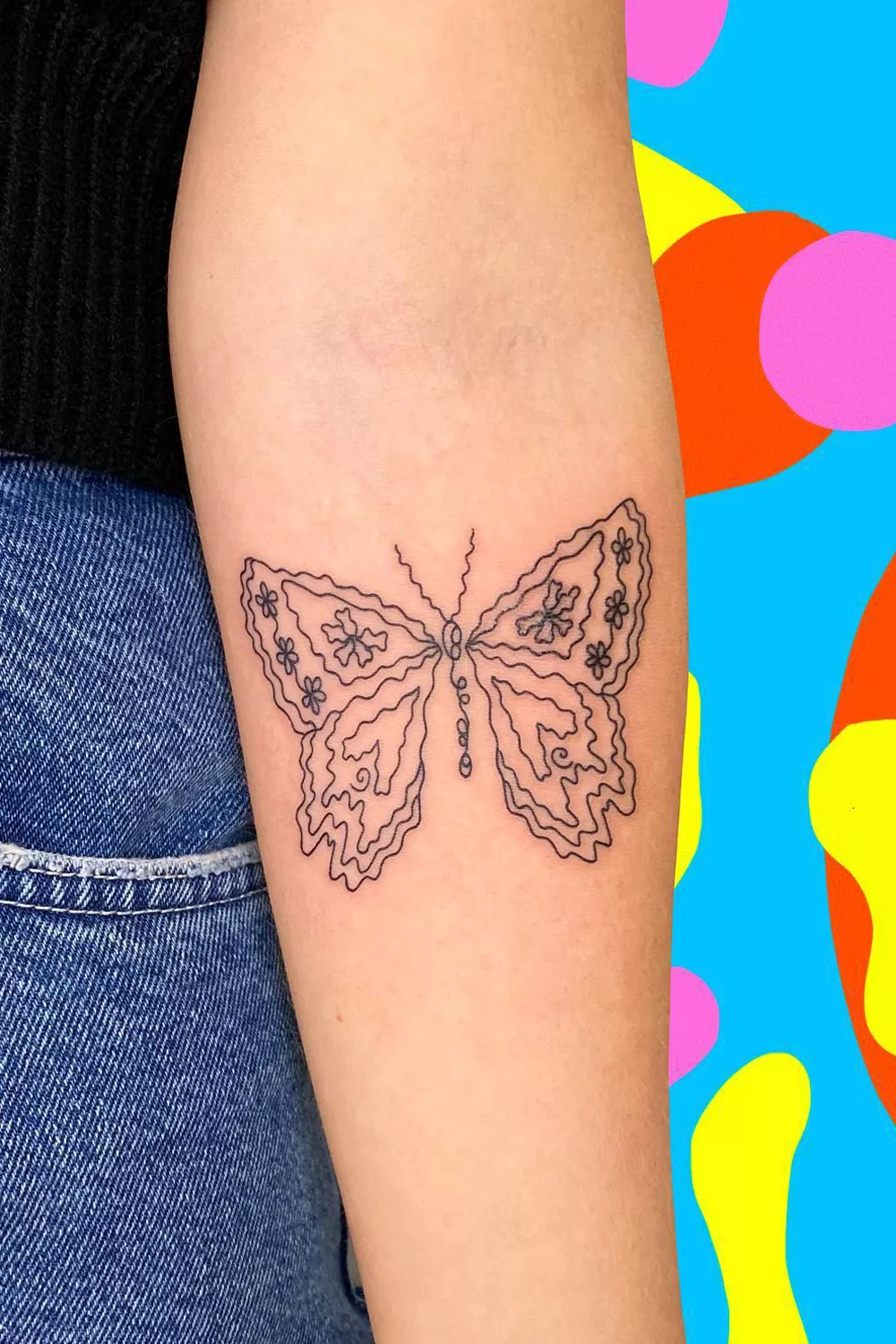mariposa tribal tattoo