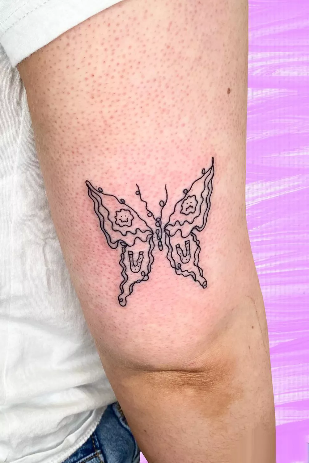 mariposas en el brazo