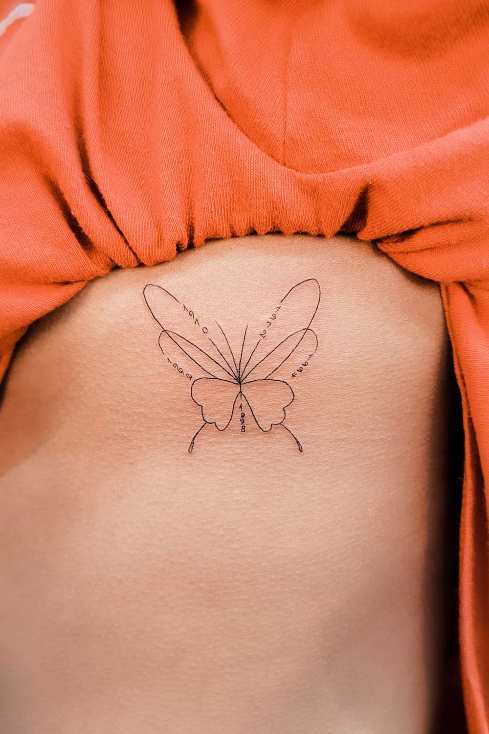 mariposas en la costilla