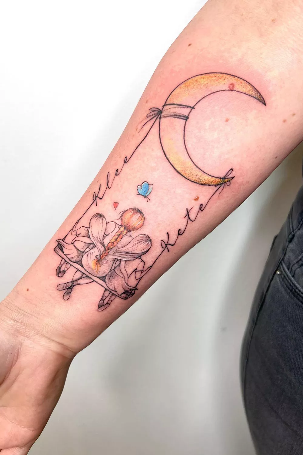 silueta tatuaje de madre e hijas