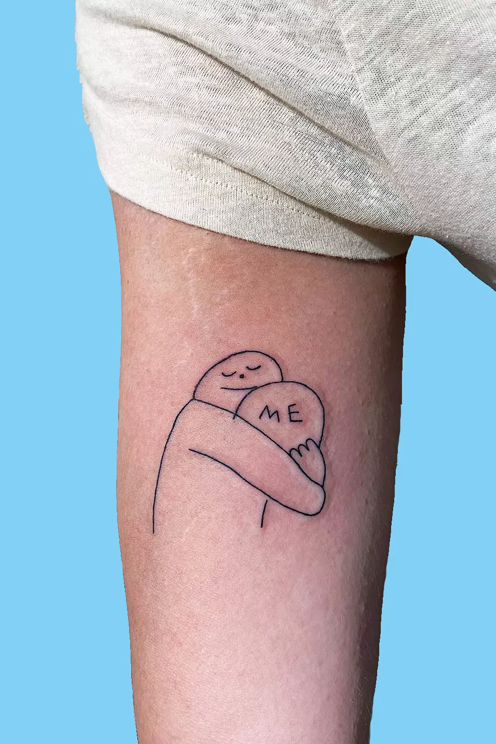 tatuaje abrazo a uno mismo