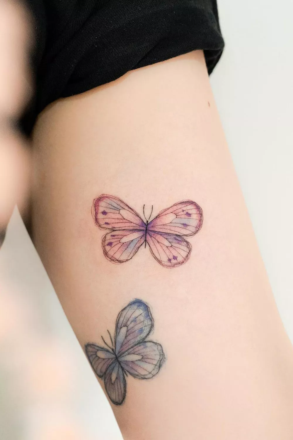 tatuajes de mariposas a color