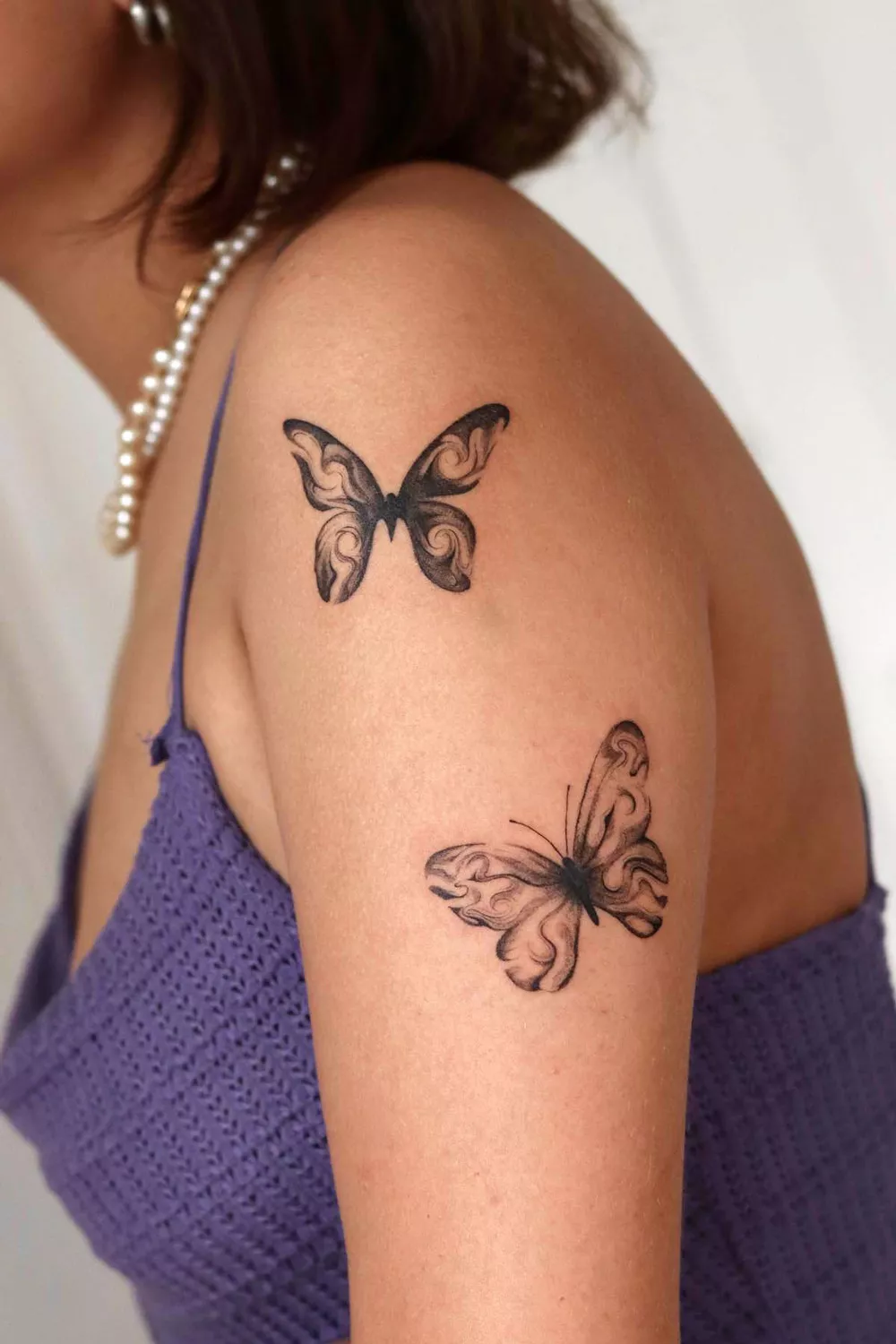 tatuajes temporales de mariposas