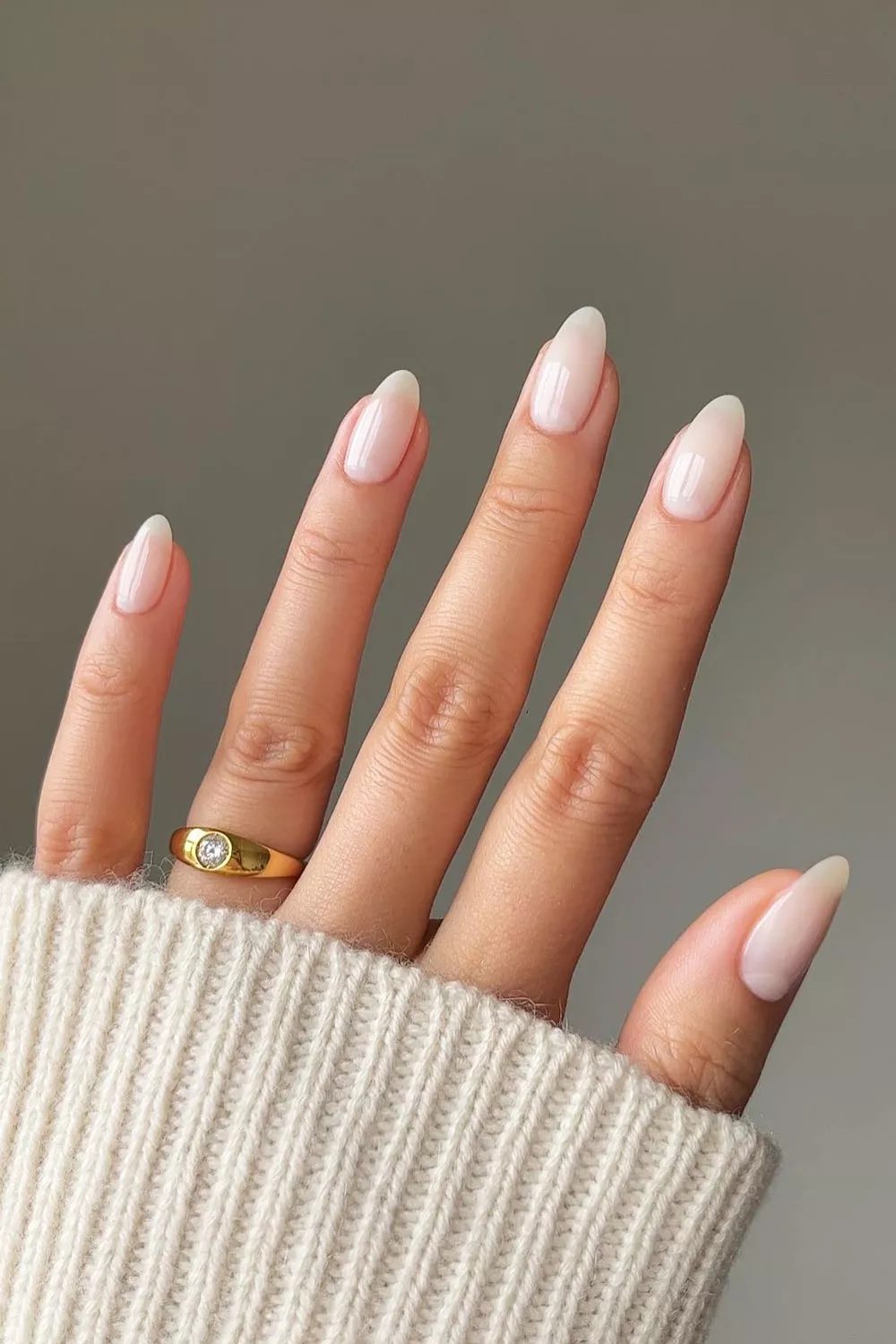 milky nails