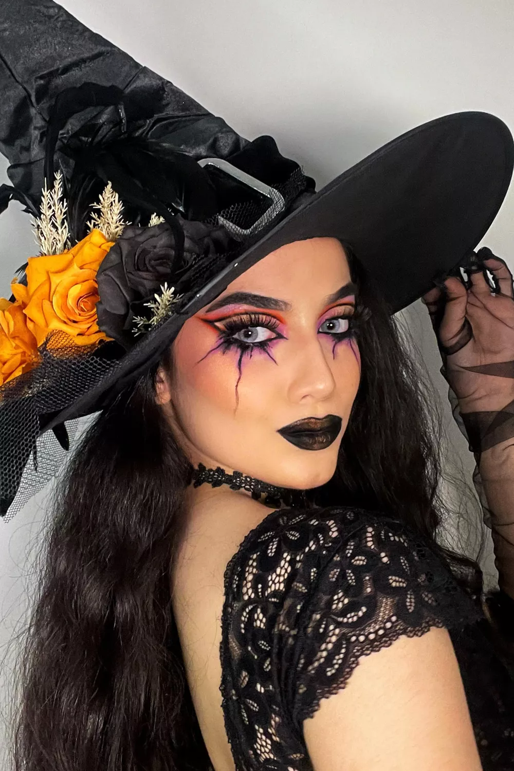 maquillaje de bruja halloween