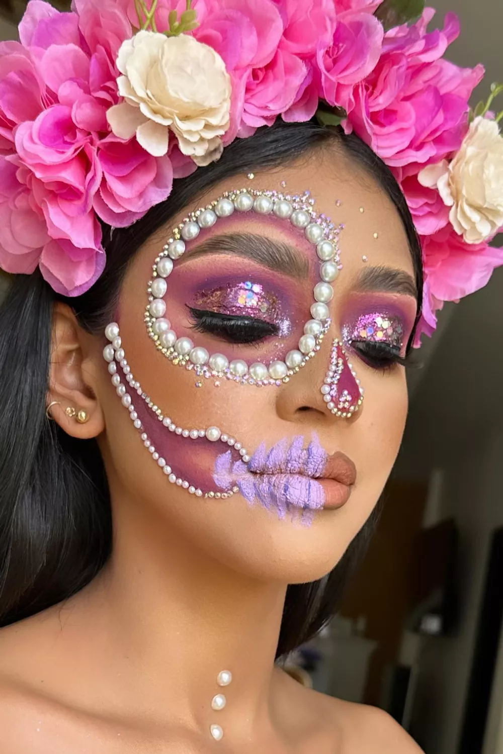 maquillaje de catrina moderna