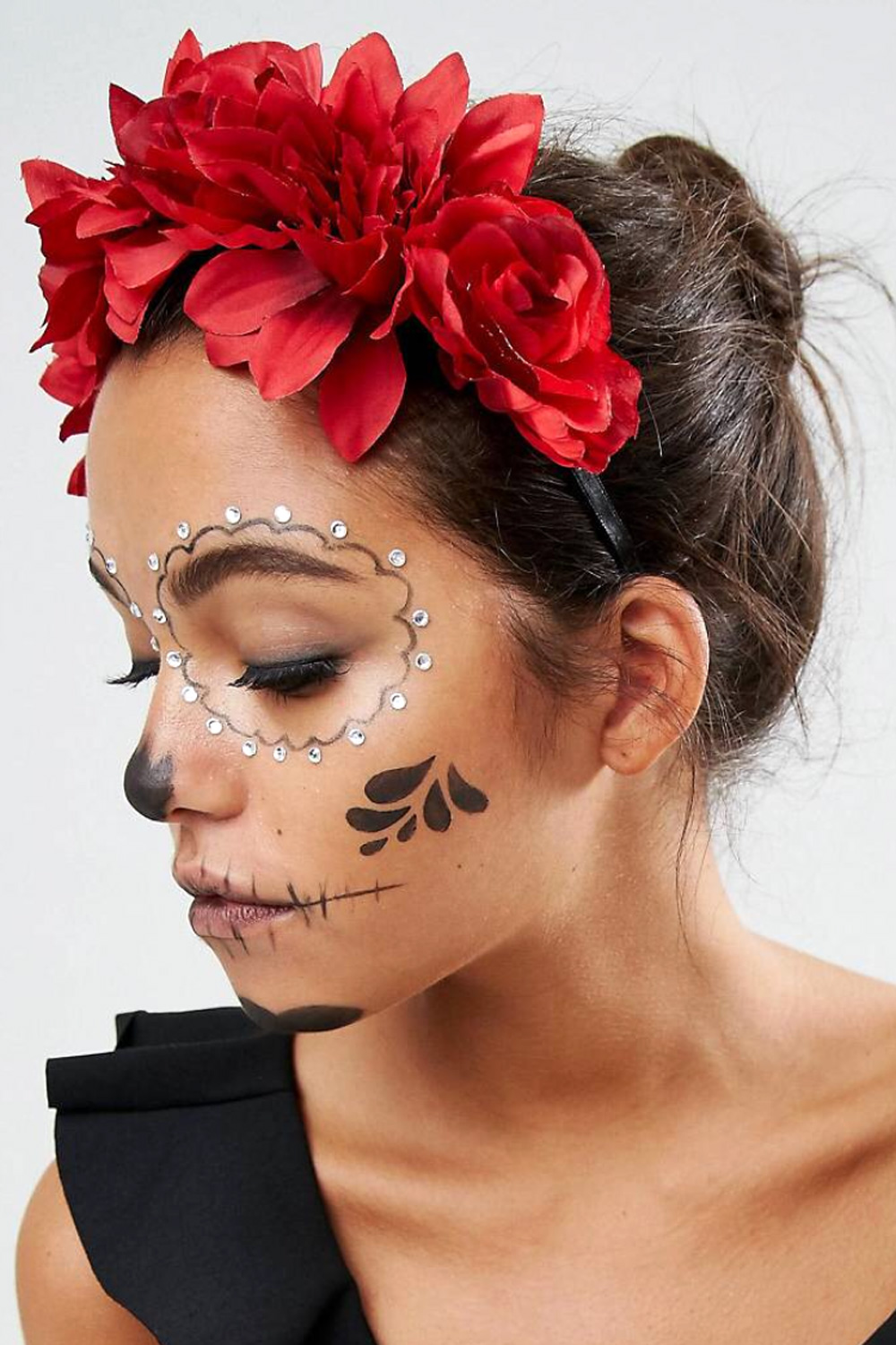 Maquillaje de Catrina para niñas: ideas sencillas y bonitas