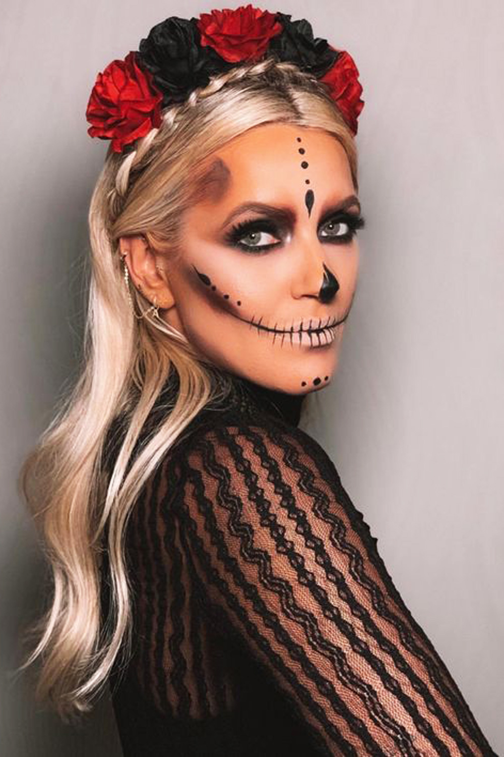 Maquillaje de Catrina Sencillo y Fácil: 25 Ideas en Imágenes