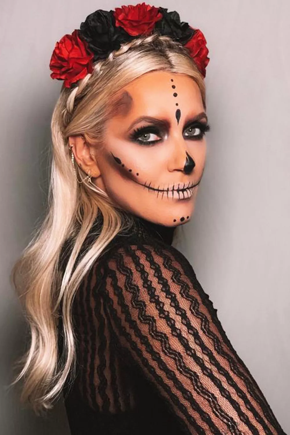 maquillaje de catrina sencillo