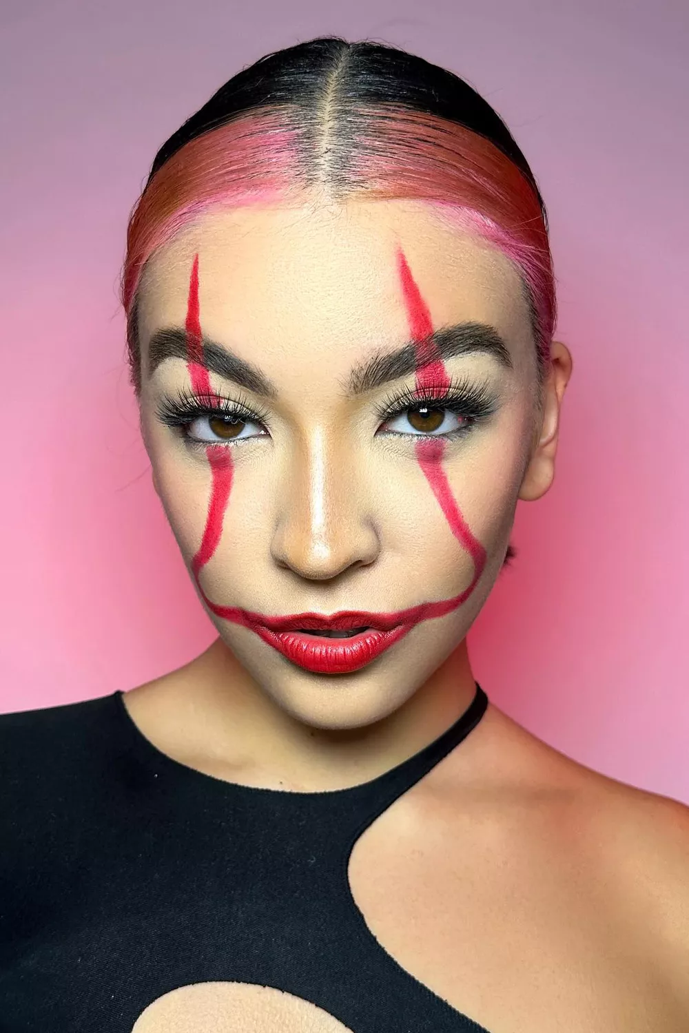 maquillaje de halloween payaso mujer