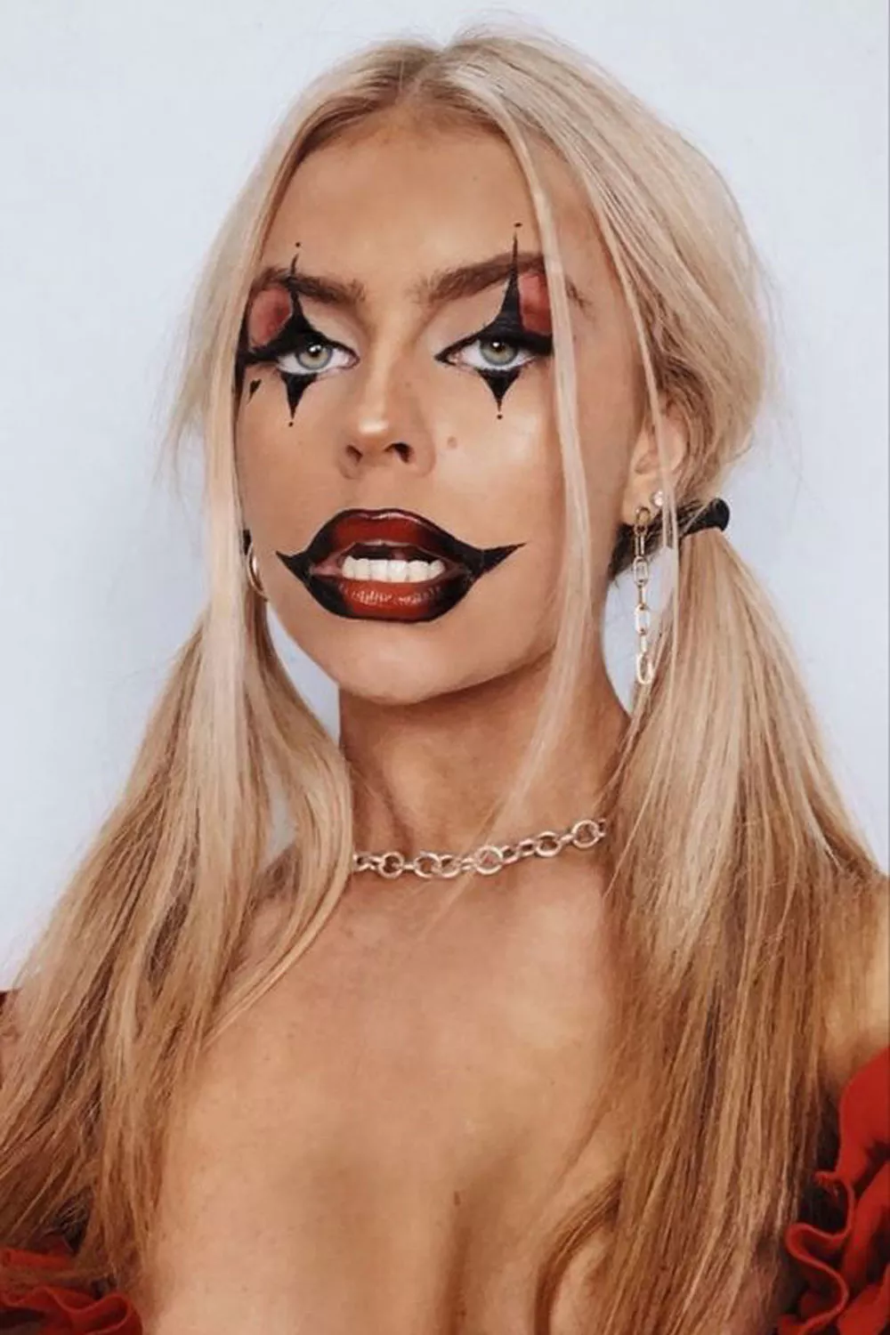 maquillaje de payaso mujer