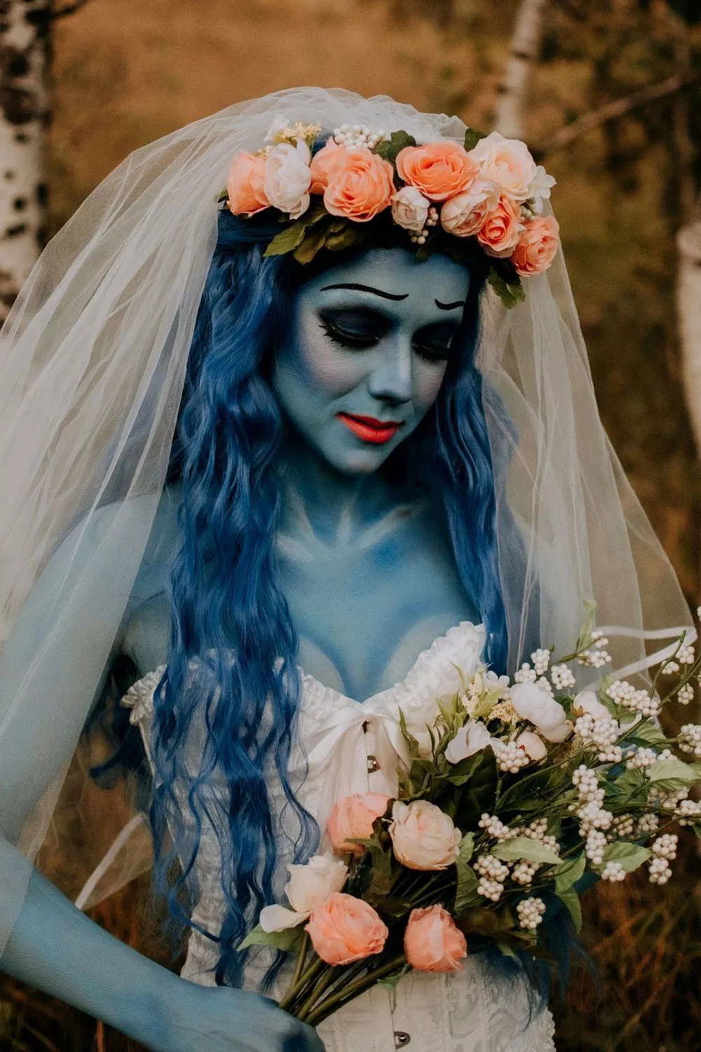 peinado halloween novia cadaver