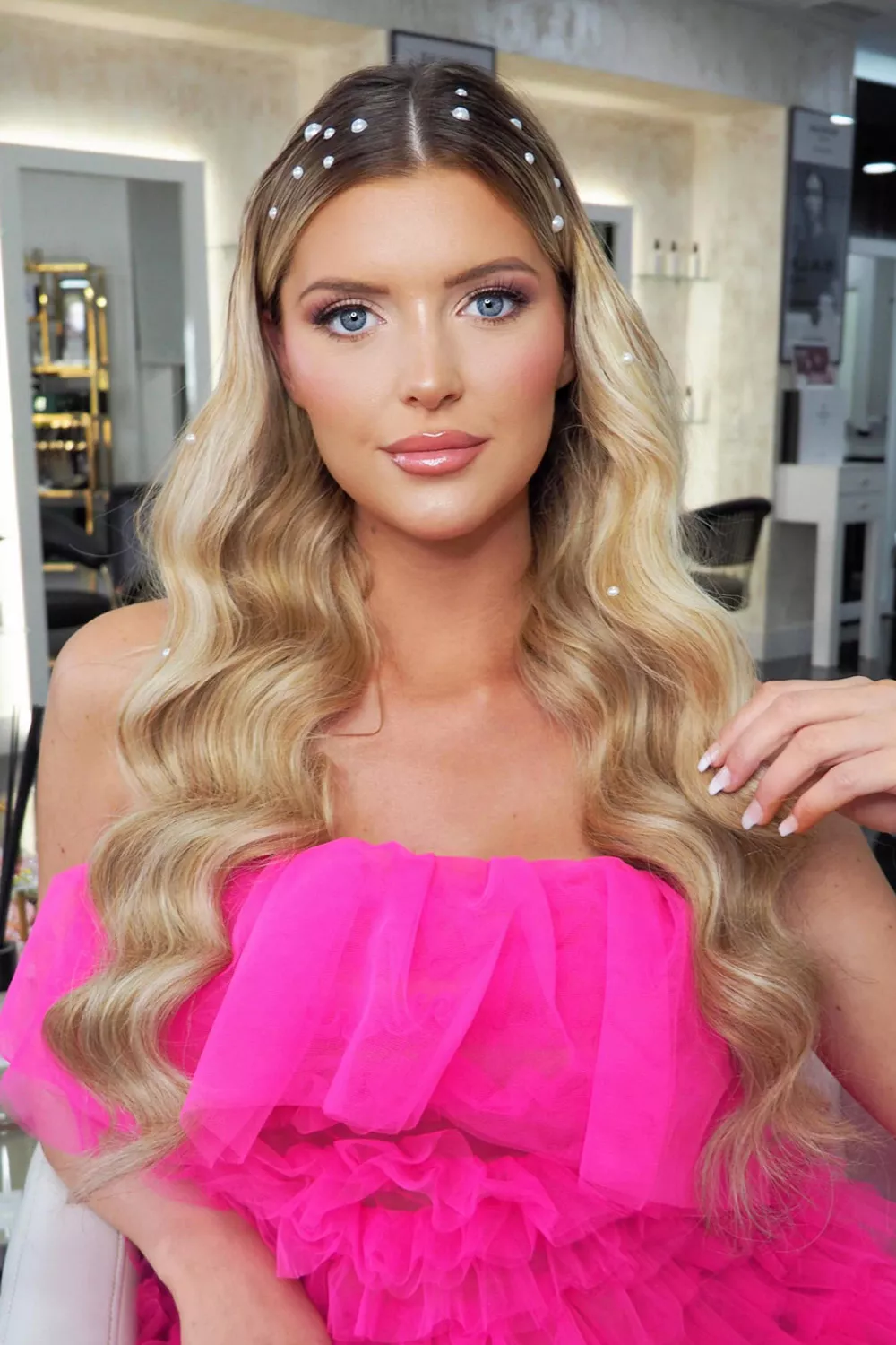 peinados para fiesta cabello suelto