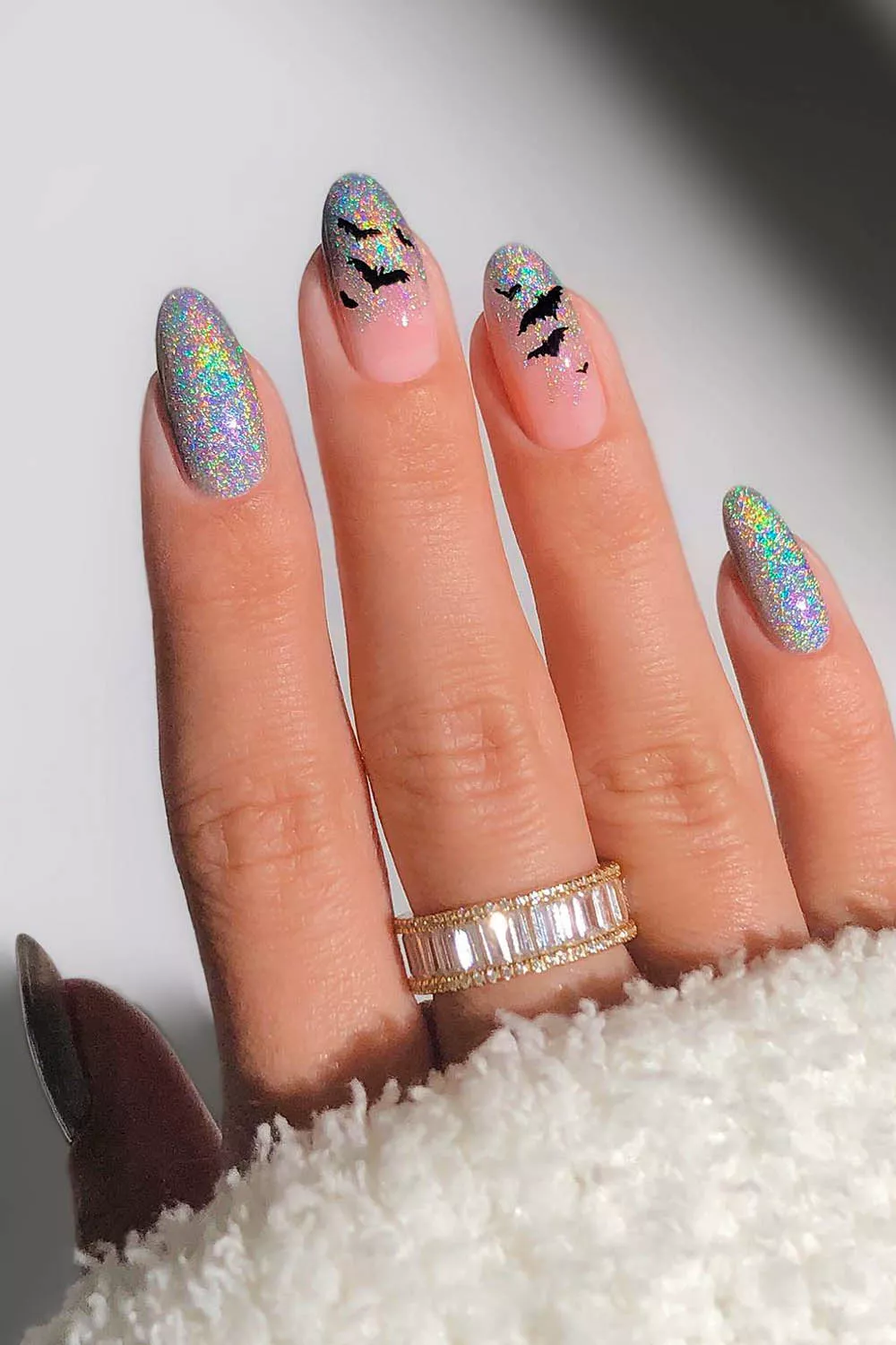 u&ntilde;as halloween paso a paso con glitter