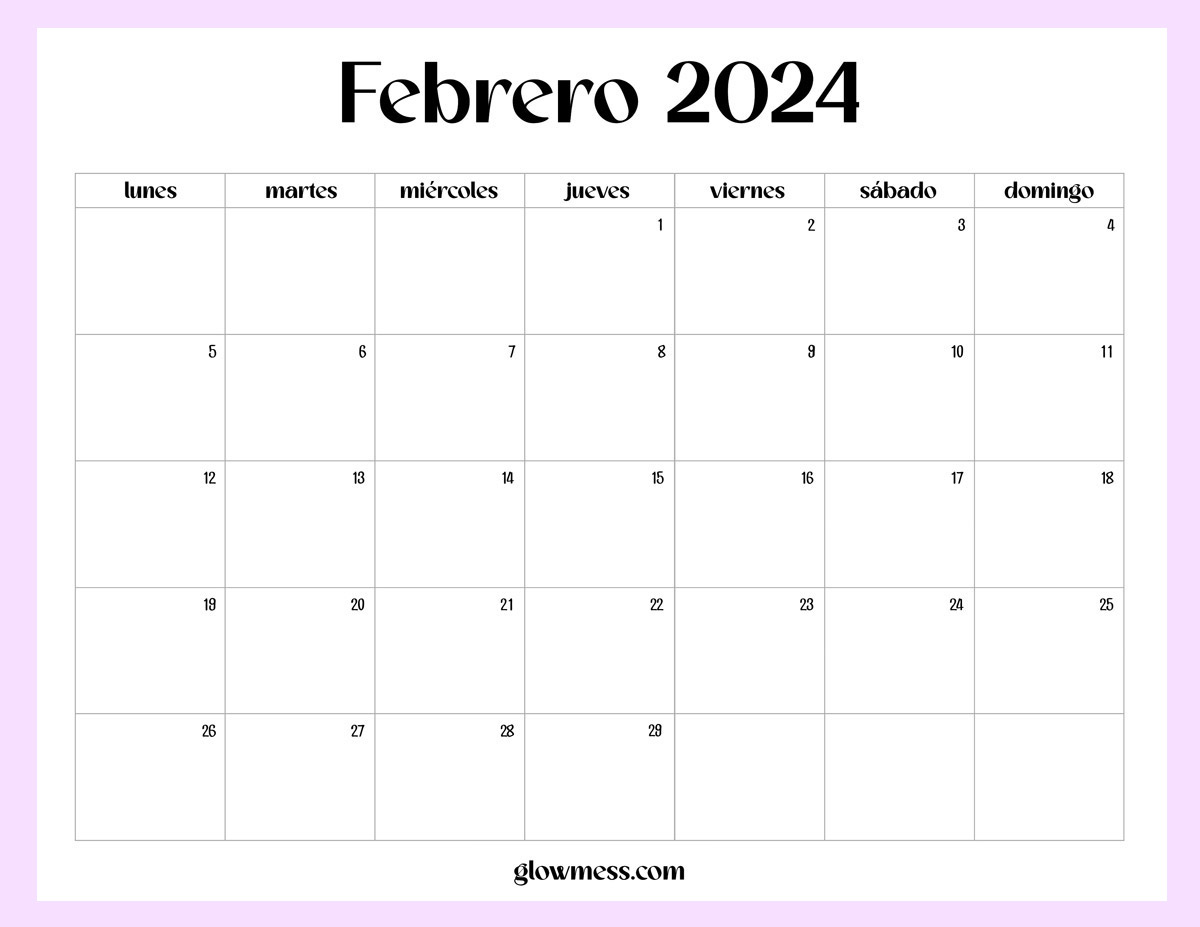 Calendarios 2024: Descarga, Imprime y Organiza (En febrero 2024