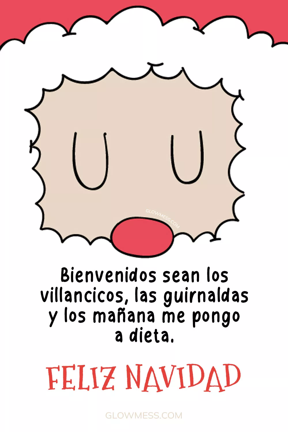 frases para desear una feliz navidad muy graciosas con imagen de papa noel