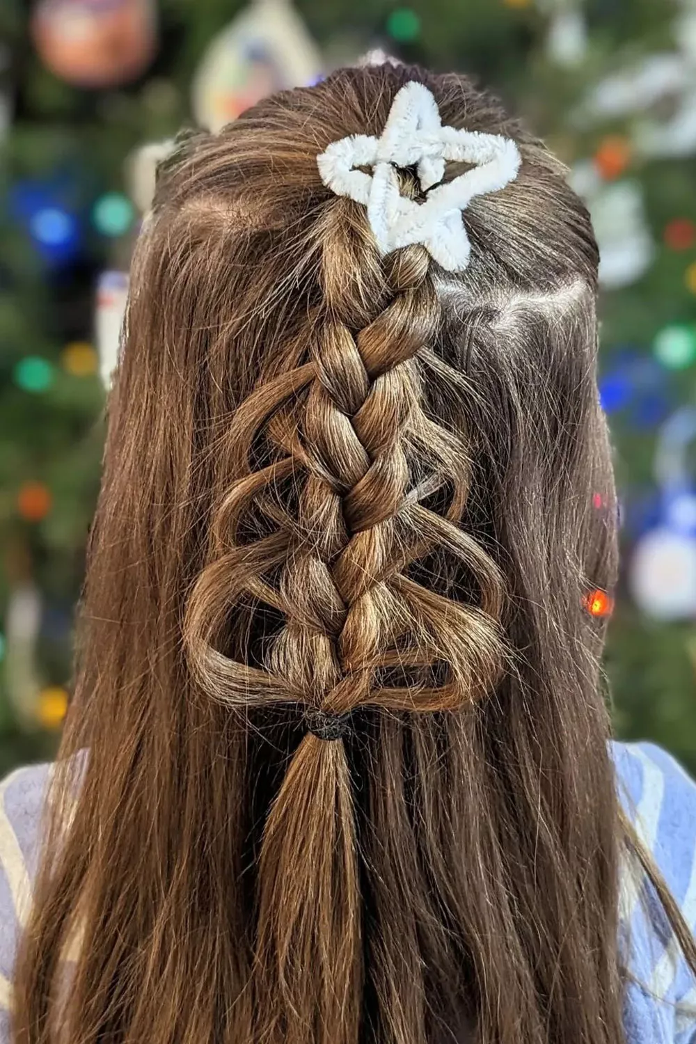 peinado arbol de navidad