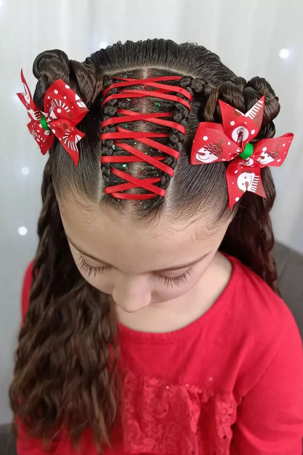 peinados navideños para niñas