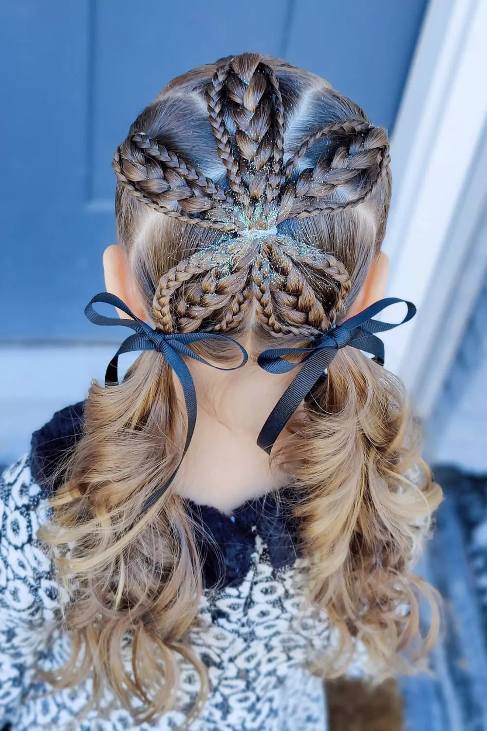 peinados para navidad con trenzas