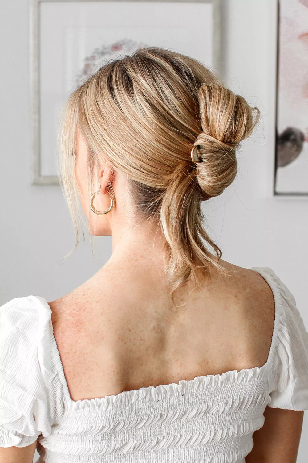 cabello largo recogido