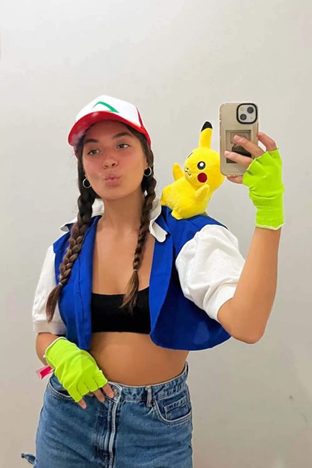 disfraces carnaval pokemon ash ketchup mujer