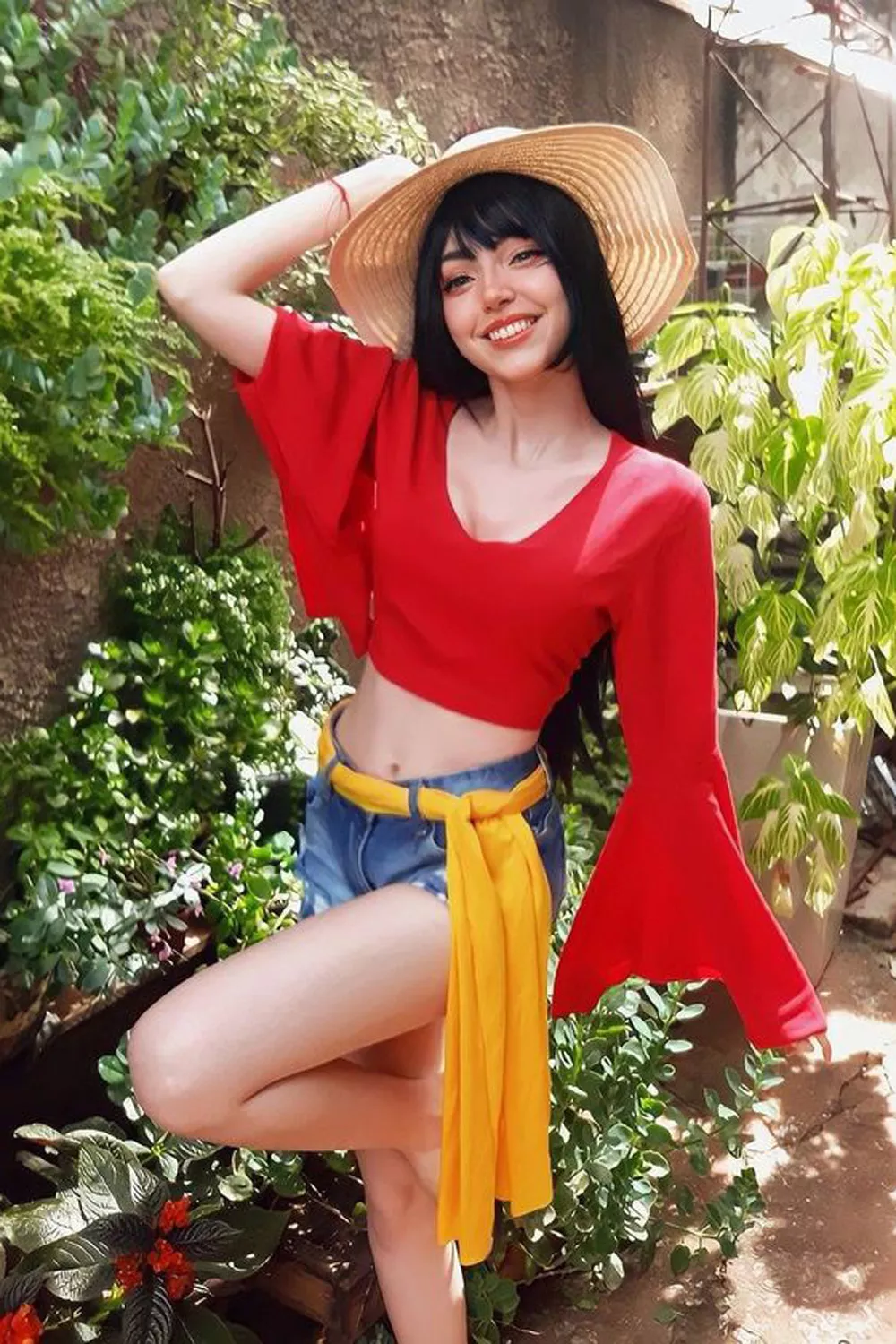 disfraz one piece luffy cosplay de anime
