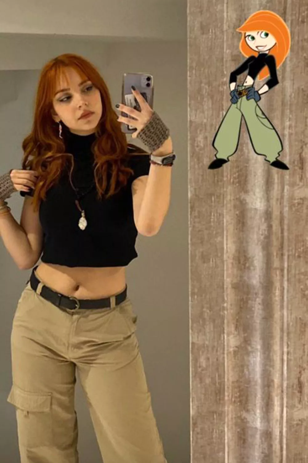 disfraz de ultima hora casero mujer kim possible