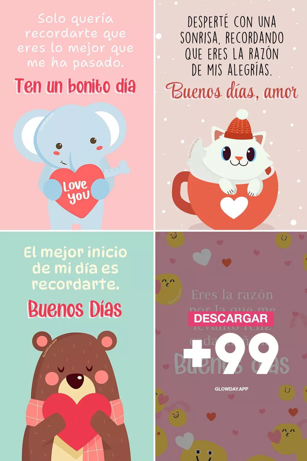 imagenes de buenos dias amor con frases bonitas y romanticas