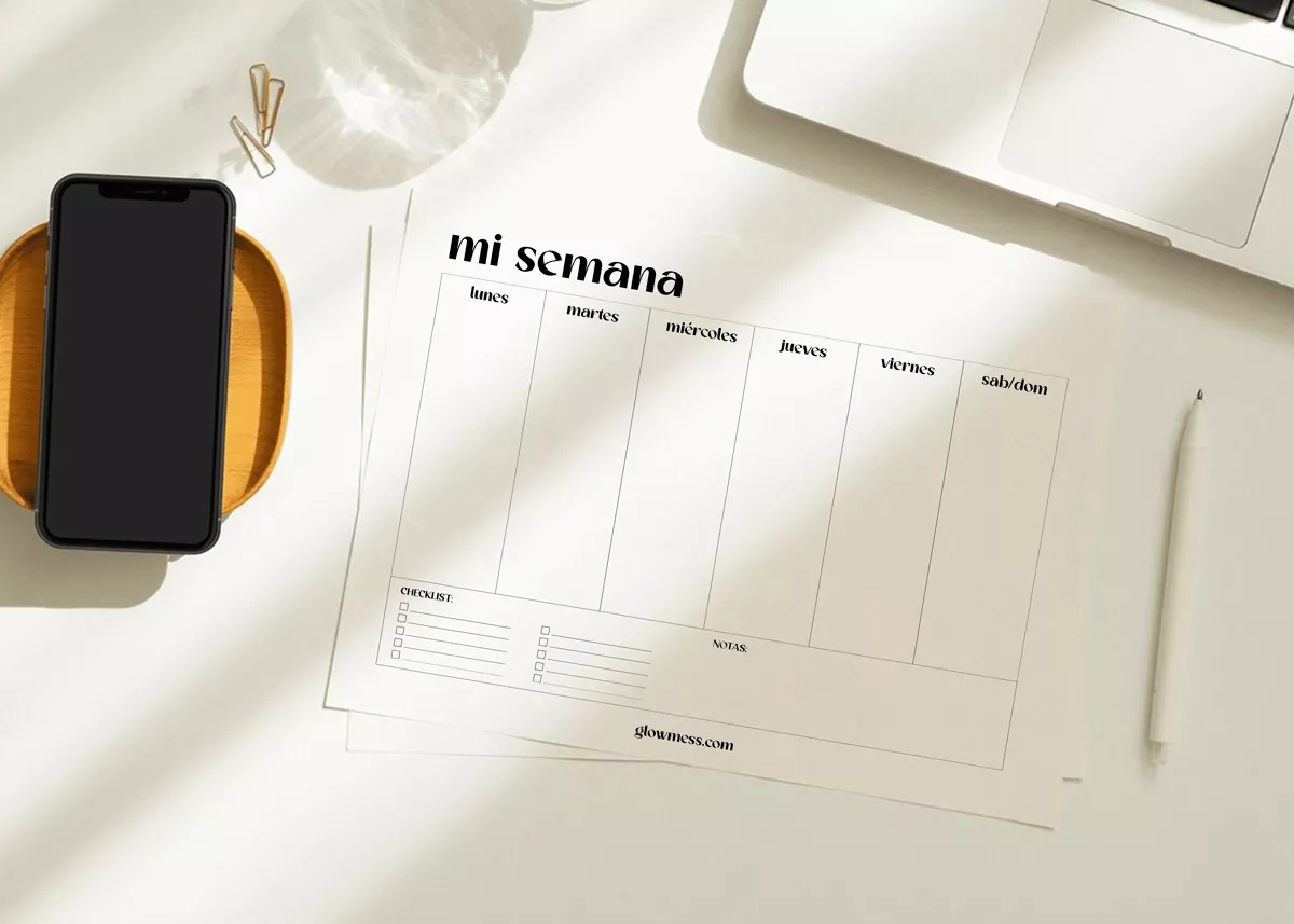 calendario semanal para imprimir