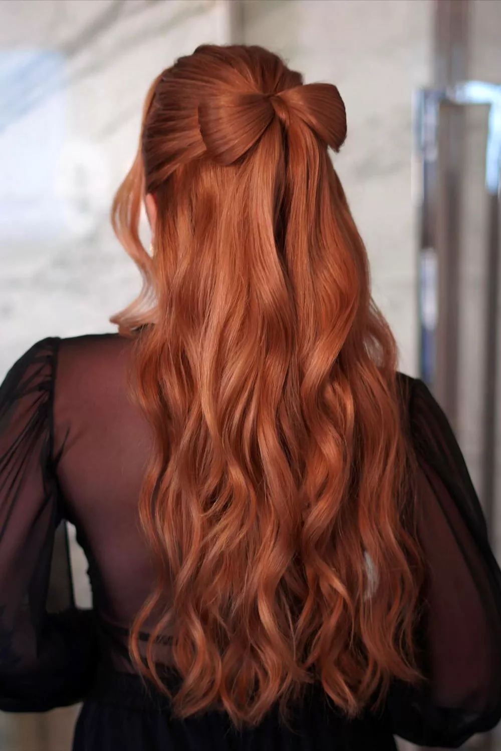 cabello largo para fiesta