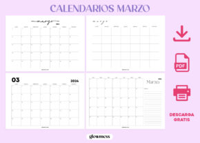 calendario marzo para imprimir