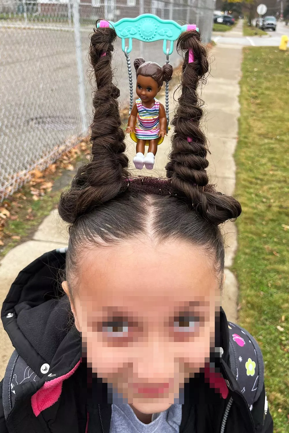 cabello loco columpio balancin