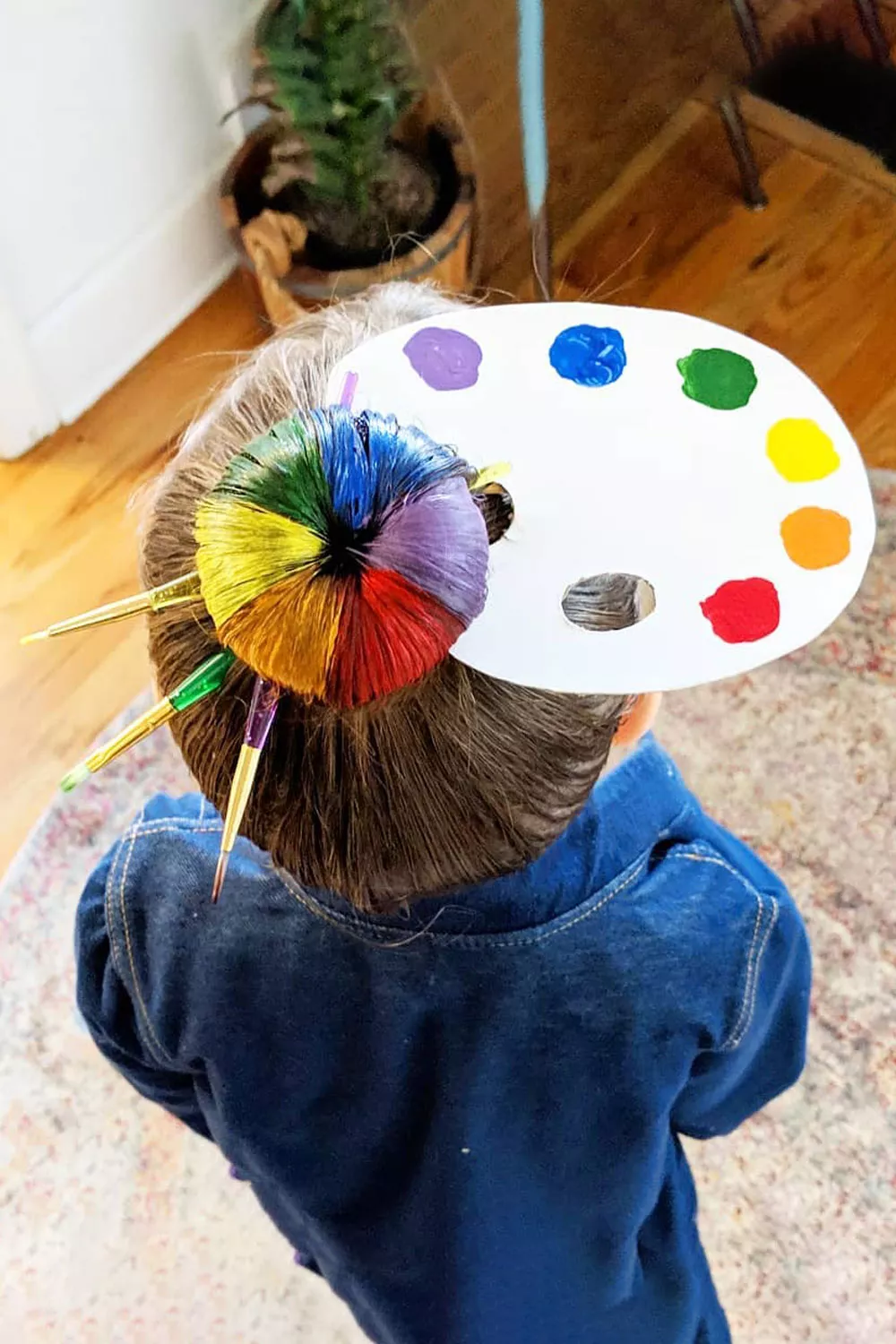 disfraz loco de pintora