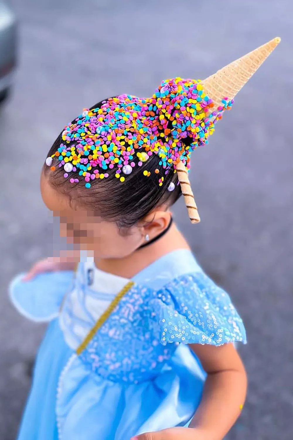 peinado loco con helado