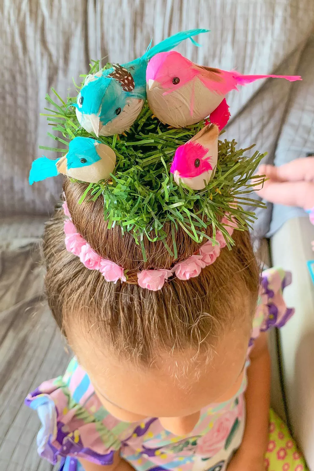 peinado nido de pajaros