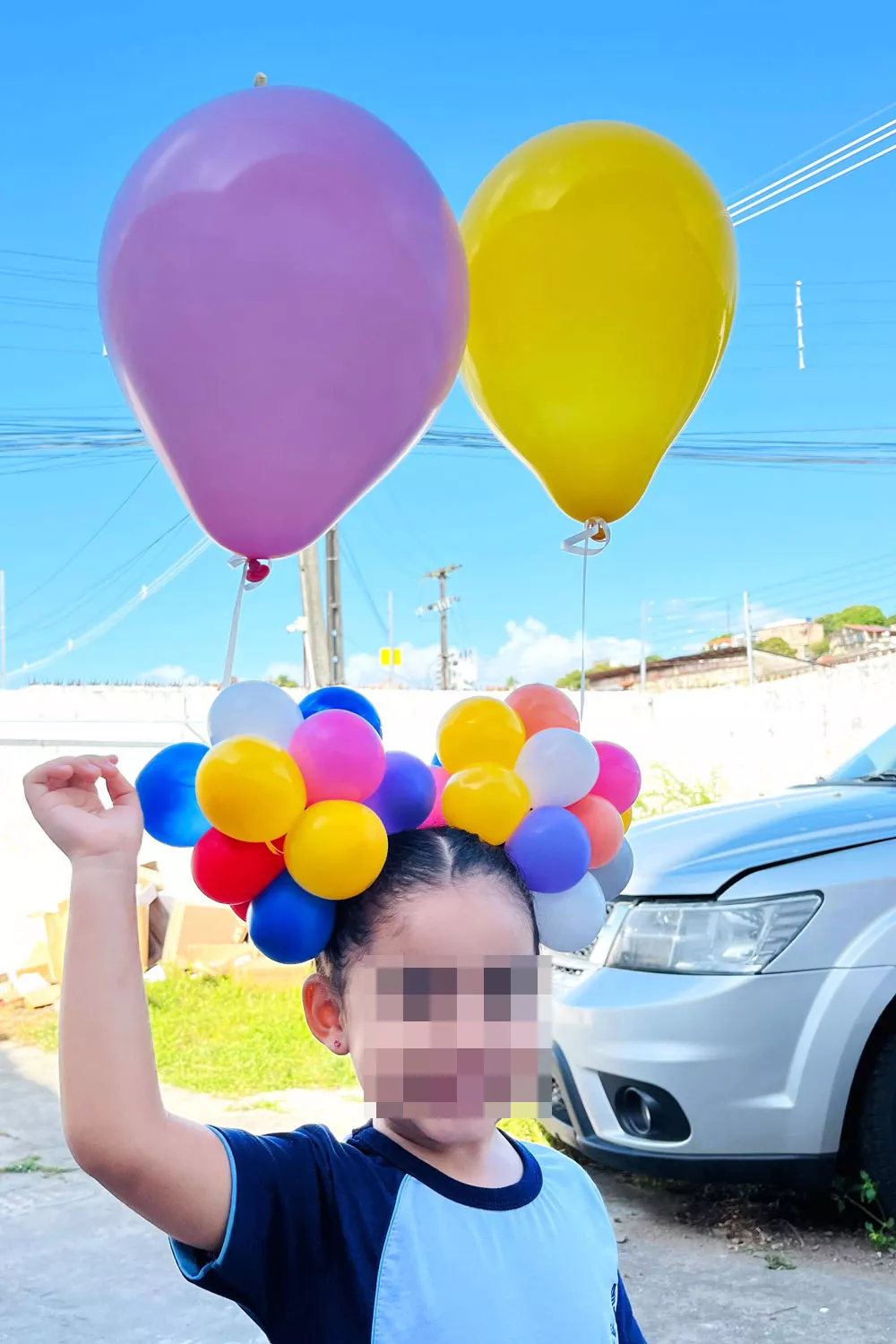 peinados locos con globos