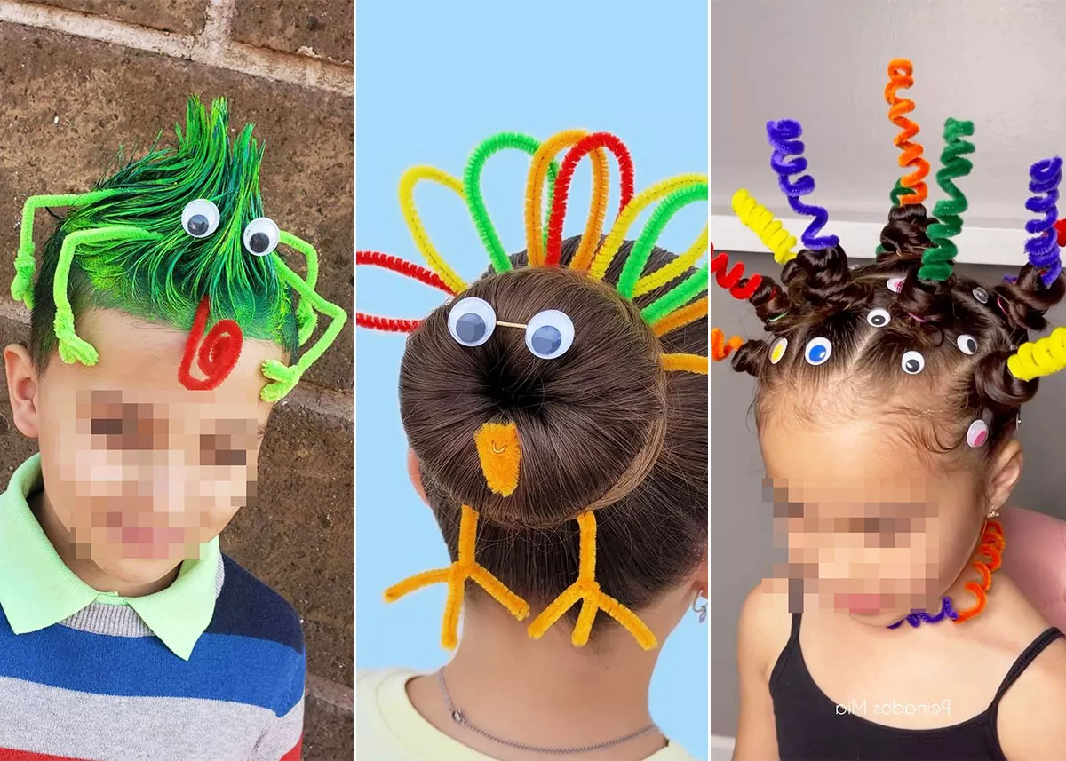 peinados locos con limpiapipas