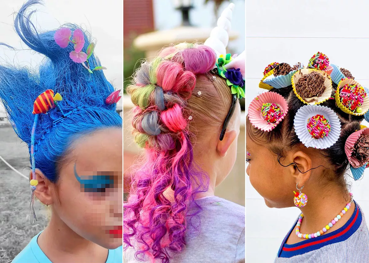 peinados locos para niñas
