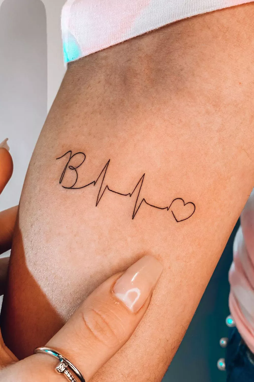 tatuajes latidos de corazon linea de la vida electrocargiograma