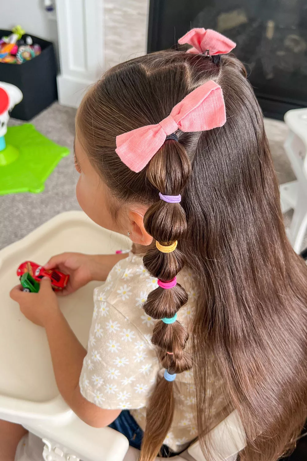 pelo suelto para ir al colegio