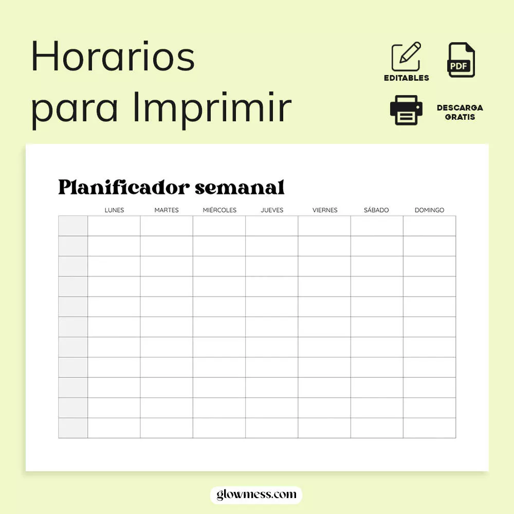 planificador semanal