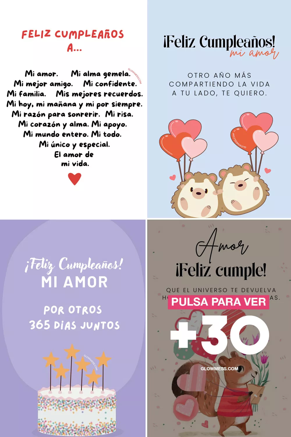 feliz cumplea&ntilde;os amor tarjetas con felicitaciones