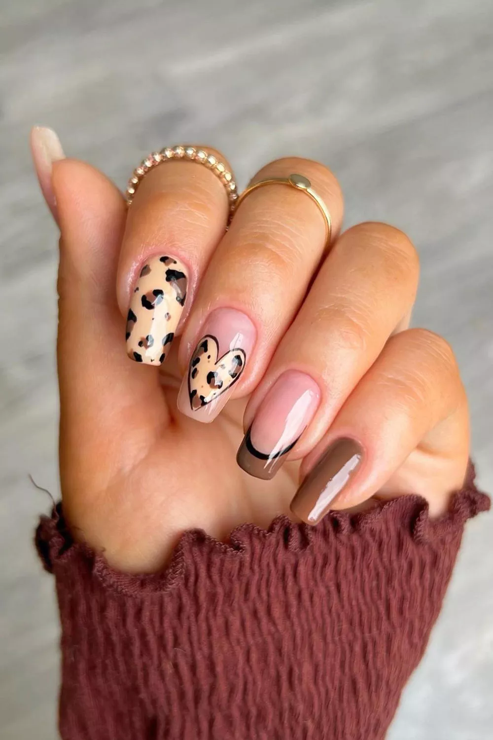 manicura estampado