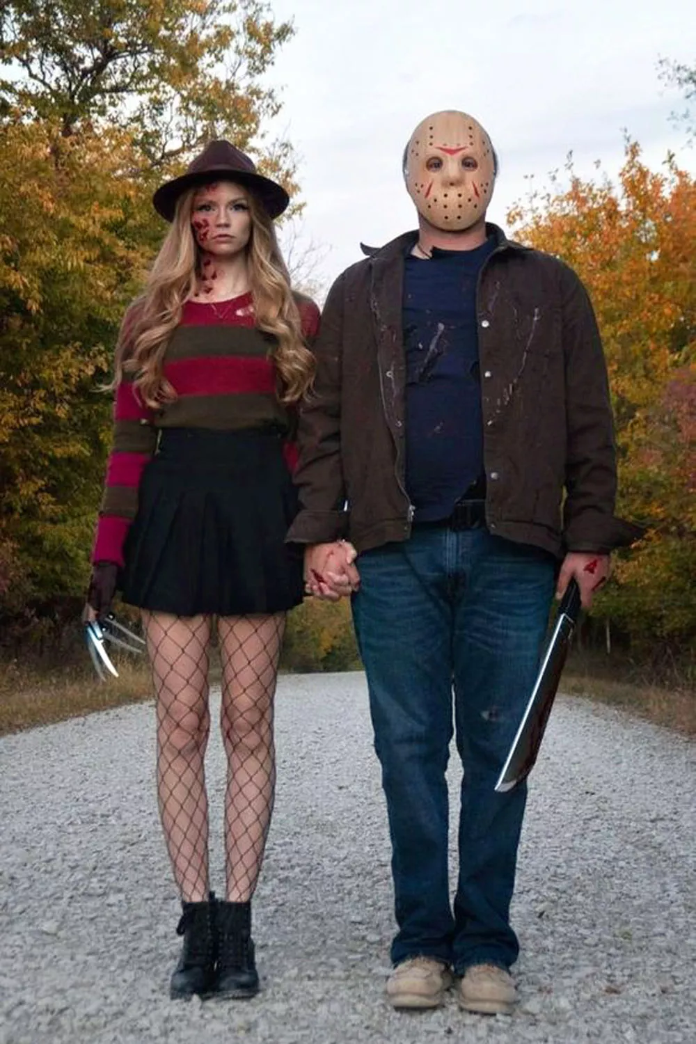 disfraces parejas halloween casero facil de hacer freddy kruger y jason voorhees