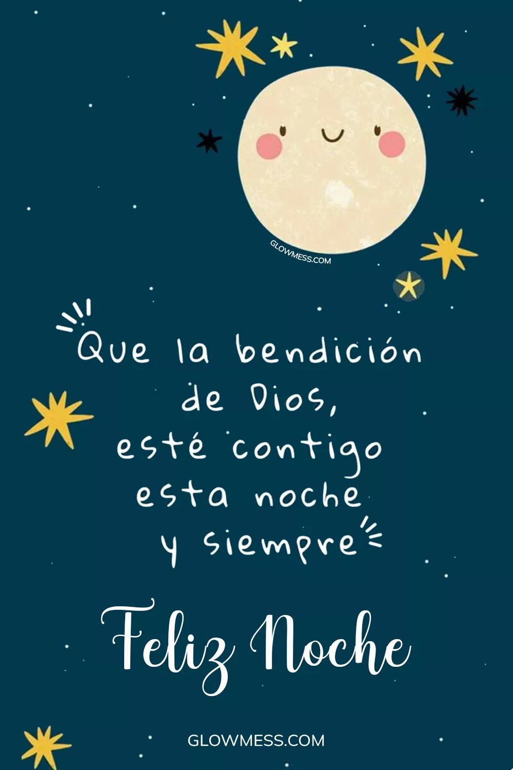 feliz noche mensajes con bendiciones de dios