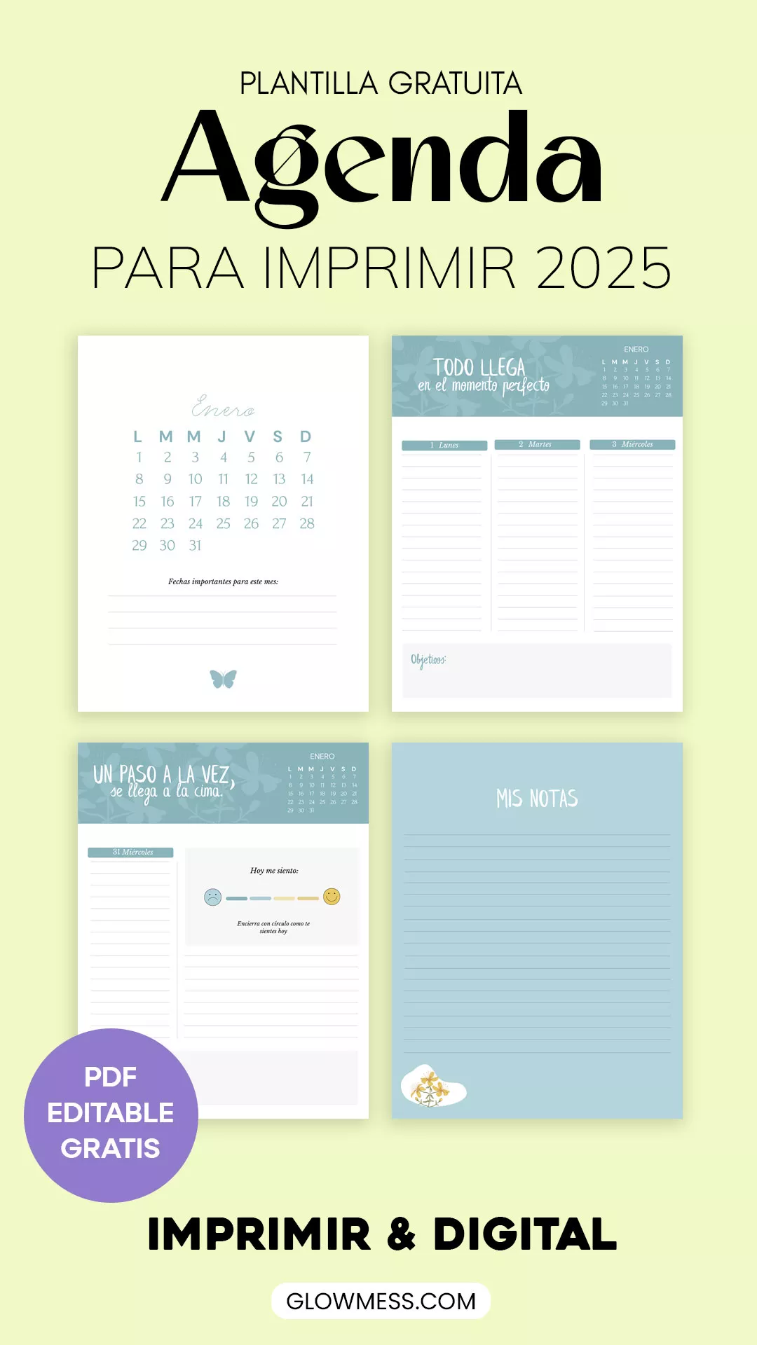 agendas descargables