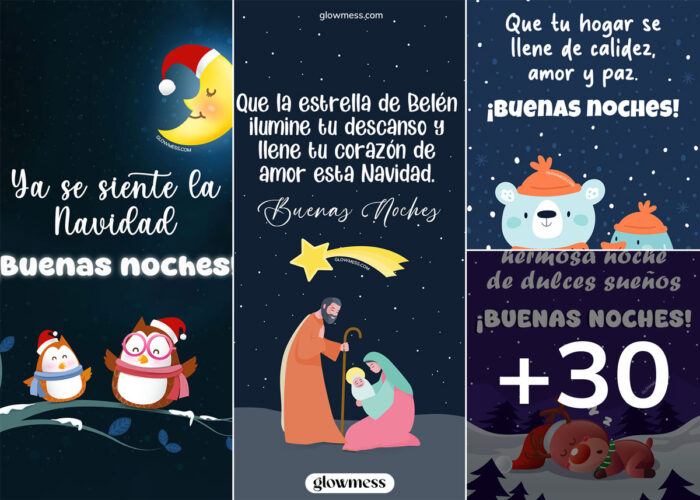 imagenes, tarjetas, postales, frases y mensajes de buenas noches navideñas para desear feliz navidad en diciembre y nochebuena