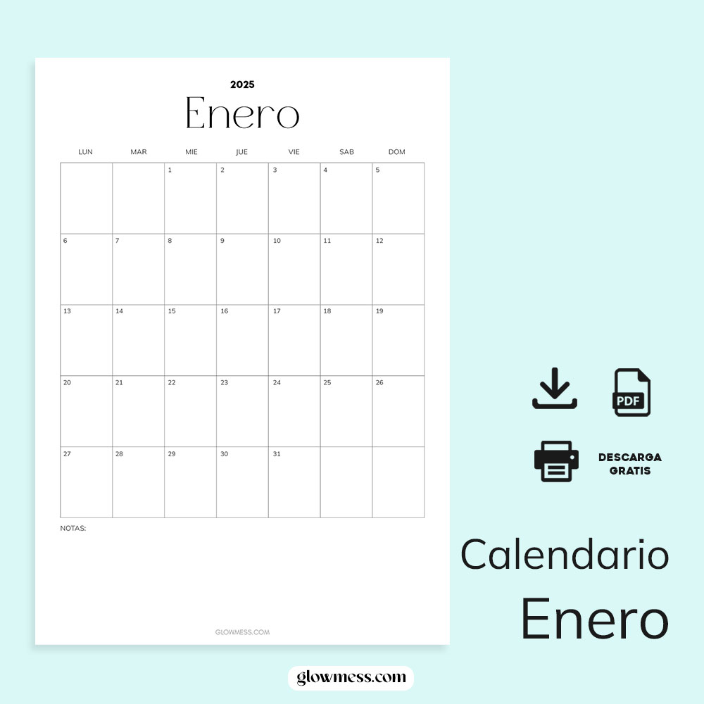 Calendario Enero Para Imprimir Plantillas Bonitas Y Tiles