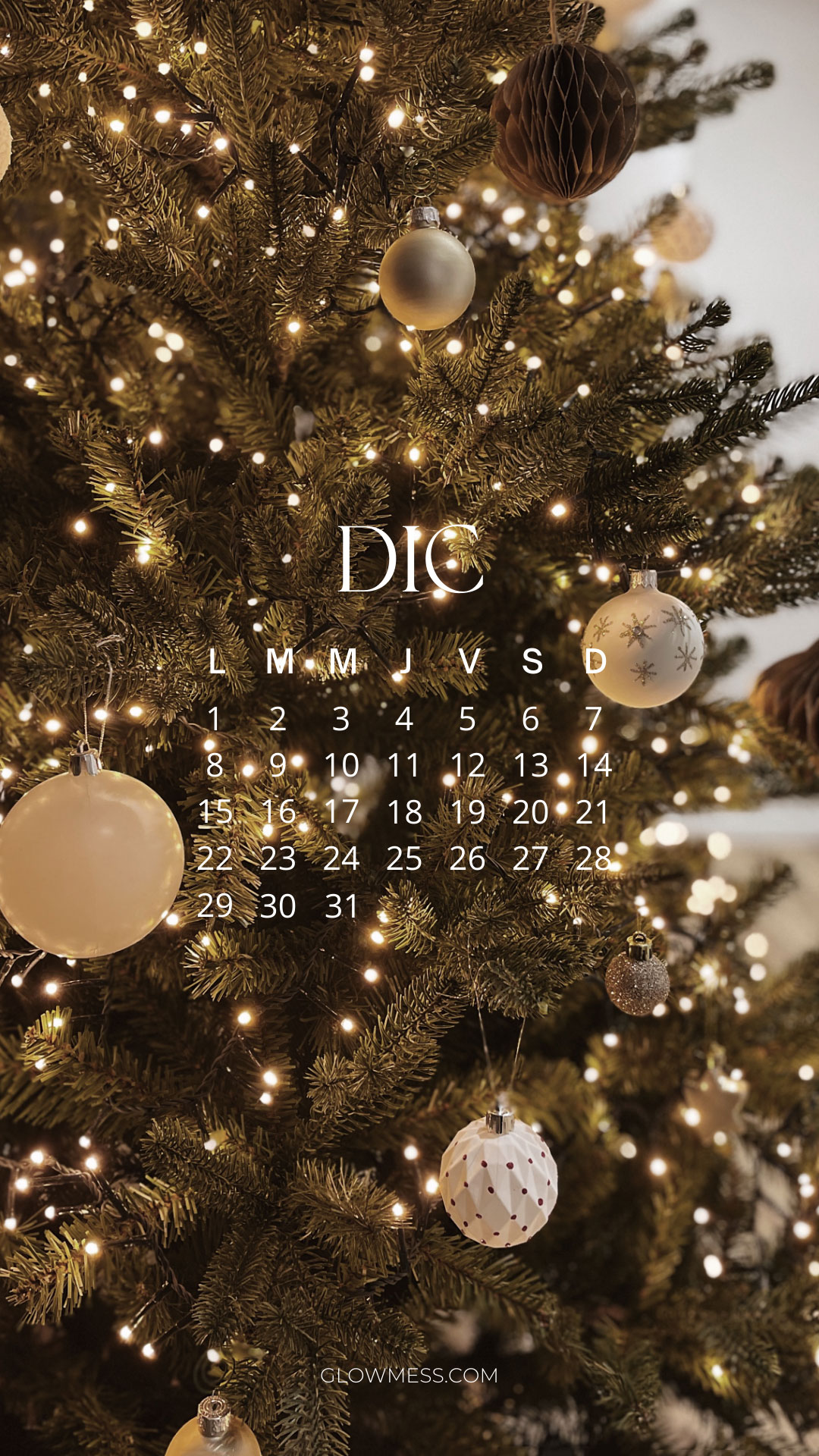 fondos navideños mes de diciembre